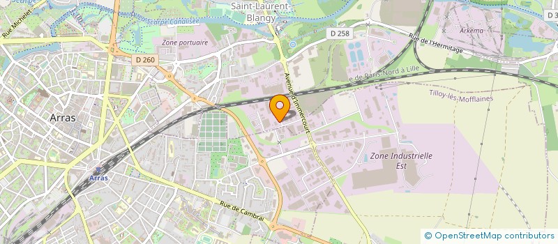 localisation de l'entreprise VB DISTRIBUTION à SAINT-LAURENT-BLANGY