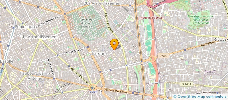 localisation de l'entreprise VB- ESPACE DECO -SAS  PARIS