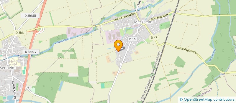 localisation de l'entreprise VB FERMETURES  MERXHEIM