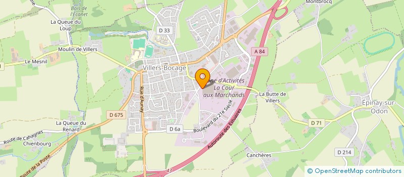 localisation de l'entreprise VB FINANCES  VILLERS-BOCAGE