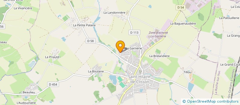 localisation de l'entreprise VB GROUPE  SAINT-HILAIRE-DE-CLISSON
