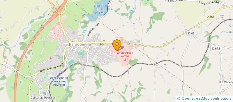 localisation de l'entreprise VB IMMO  BARAQUEVILLE