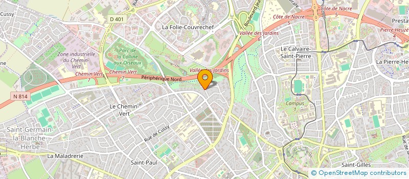 localisation de l'entreprise VB IMMOBILIER à CAEN