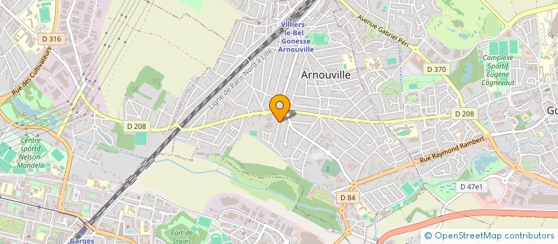 localisation de l'entreprise VB INCENDIE  ARNOUVILLE