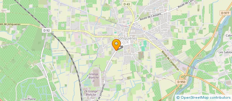localisation de l'entreprise VB LUBRIFIANTS à JONQUIERES