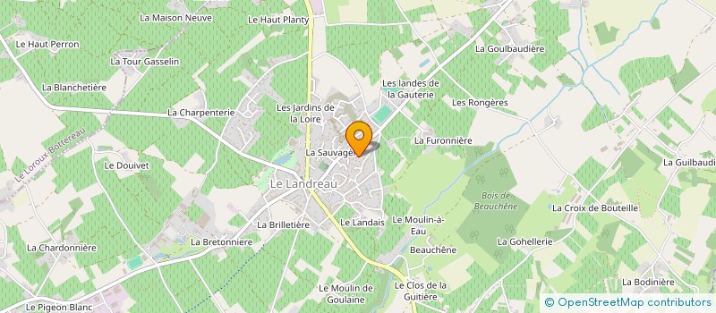 localisation de l'entreprise VB MACONNERIE à LE LANDREAU