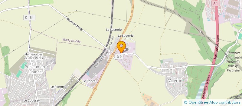 localisation de l'entreprise VB MAT  VILLERON