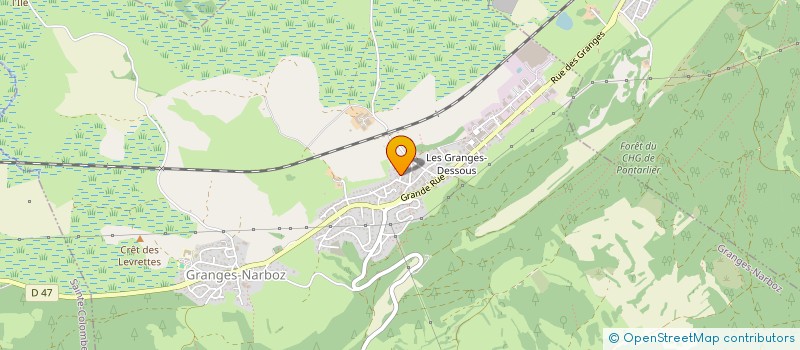 localisation de l'entreprise VB MECA SERVICE  GRANGES-NARBOZ