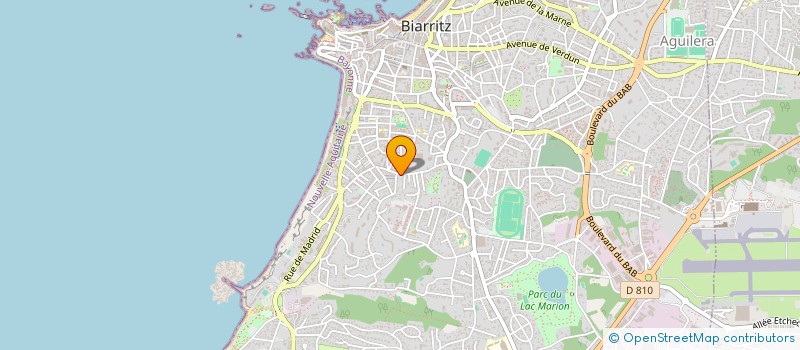 localisation de l'entreprise VB ONLINE à BIARRITZ