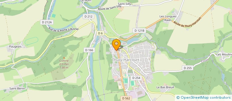 localisation de l'entreprise VB OPTIQUE à THURY-HARCOURT-LE-HOM