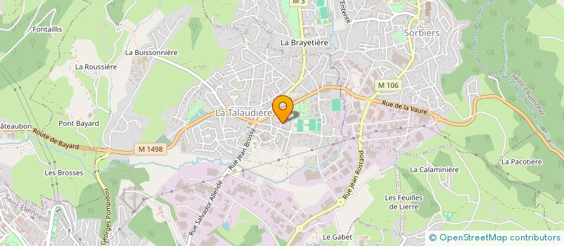 localisation de l'entreprise VB ORTHO à LA TALAUDIERE