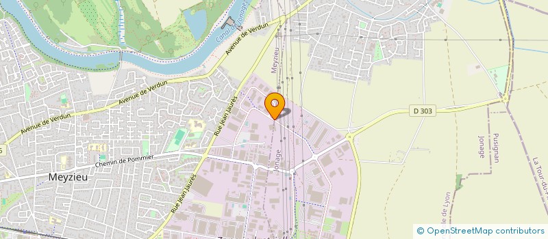 localisation de l'entreprise VB OUEST  MEYZIEU