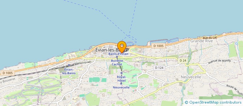 localisation de l'entreprise VB PATISSERIE à EVIAN-LES-BAINS