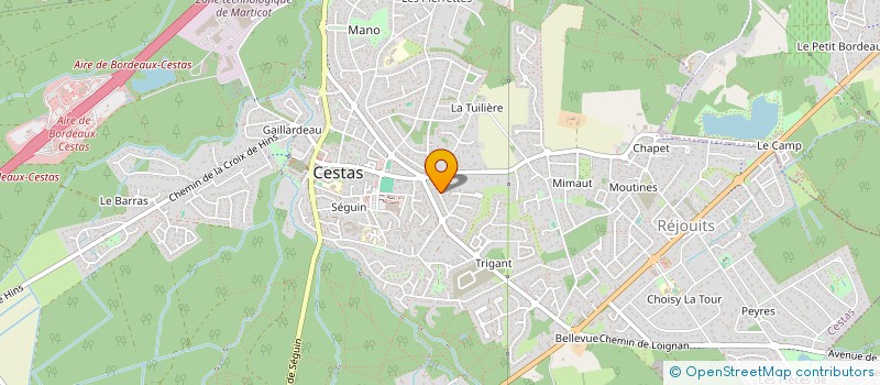 localisation de l'entreprise VB PATRIMOINE à CESTAS
