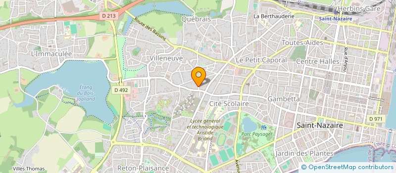 localisation de l'entreprise VB PAYSAGE  SAINT-NAZAIRE