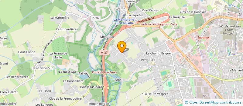 localisation de l'entreprise VB-PRO  SAINT-CYR-SUR-LOIRE