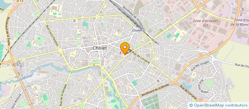 localisation de l'entreprise VB PROJETS à CHOLET