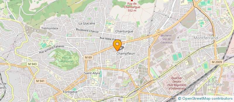 localisation de l'entreprise VB - RENO  CLERMONT-FERRAND