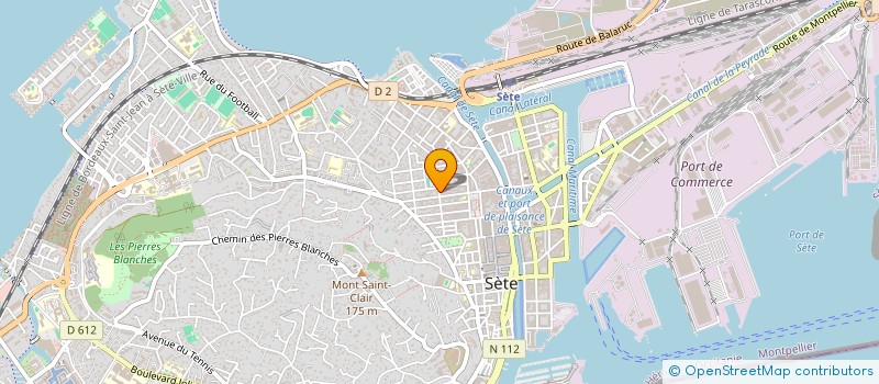 localisation de l'entreprise VB SAS à SETE