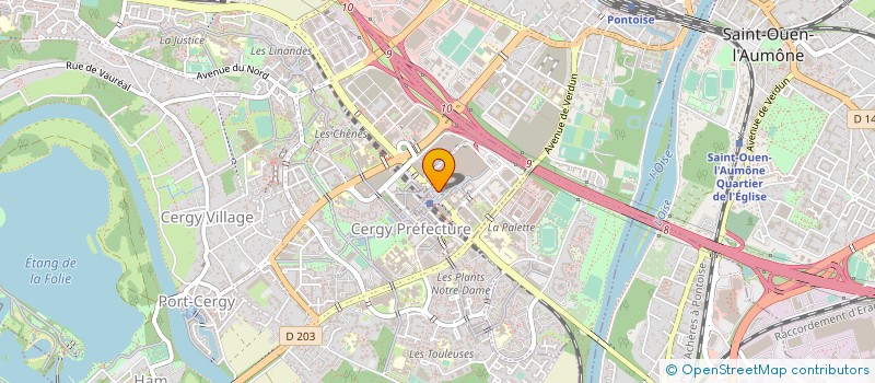 localisation de l'entreprise VB & SONS  CERGY