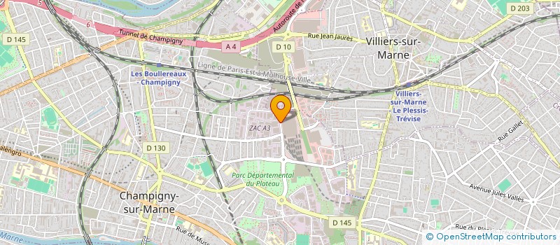 localisation de l'entreprise VB STAR à CHAMPIGNY-SUR-MARNE