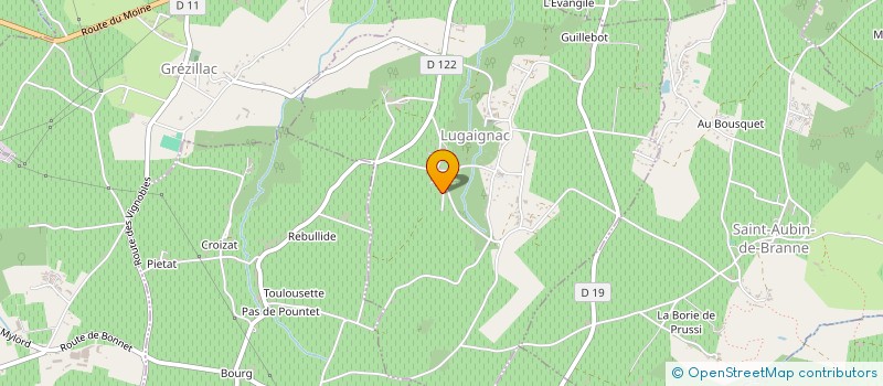 localisation de l'entreprise VB2R  LUGAIGNAC