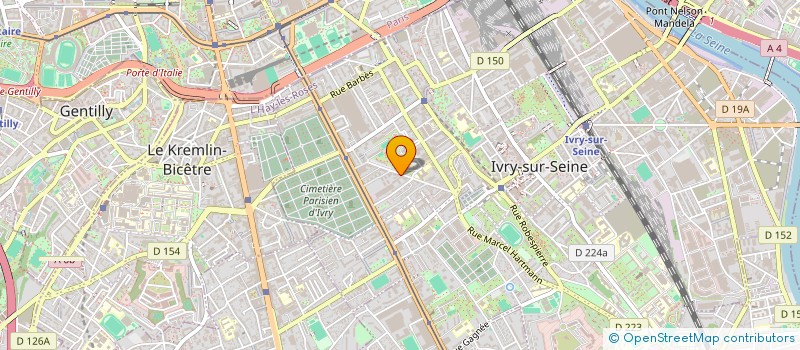 localisation de l'entreprise VB3E à IVRY-SUR-SEINE