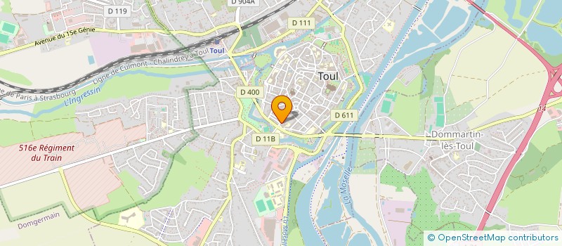 localisation de l'entreprise VBA  TOUL