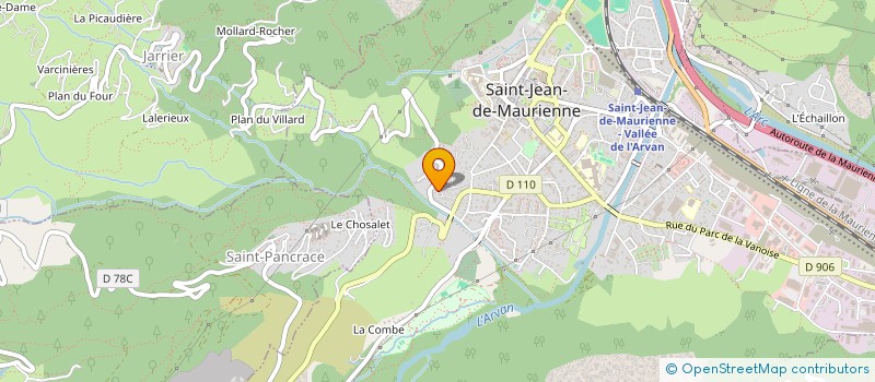 localisation de l'entreprise VBA SARL  SAINT-JEAN-DE-MAURIENNE