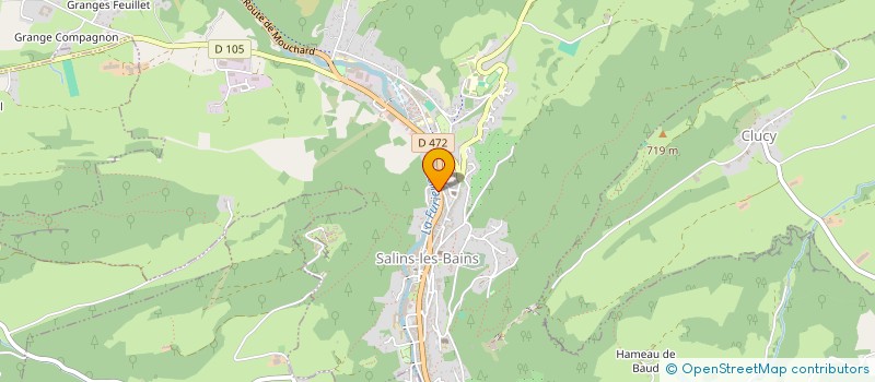 localisation de l'entreprise VBAM COURTAGE  SALINS-LES-BAINS