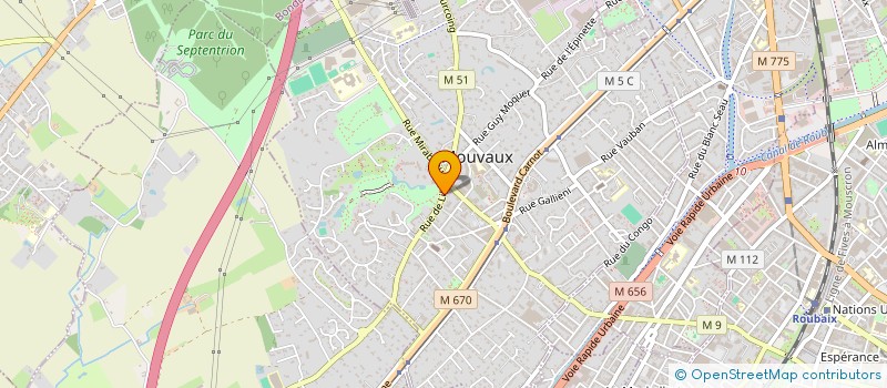 localisation de l'entreprise VBC  MOUVAUX