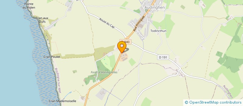 localisation de l'entreprise VBD  AUDINGHEN