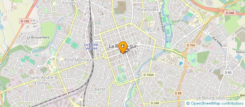localisation de l'entreprise VBD HOLDING à LA ROCHE-SUR-YON