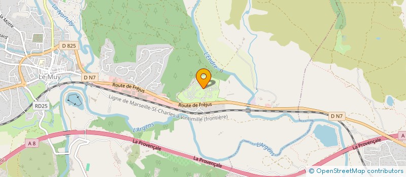 localisation de l'entreprise VBER  LE MUY