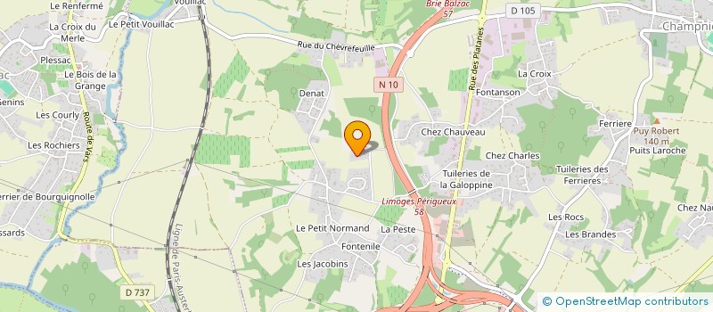 localisation de l'entreprise VBFM HORIZONS à CHAMPNIERS
