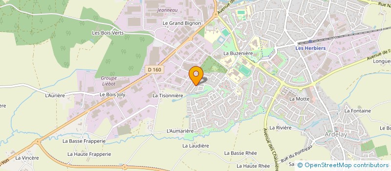 localisation de l'entreprise VBG PLAQUES 85  LES HERBIERS