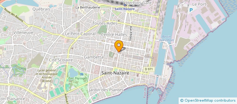 localisation de l'entreprise VBGA à SAINT-NAZAIRE