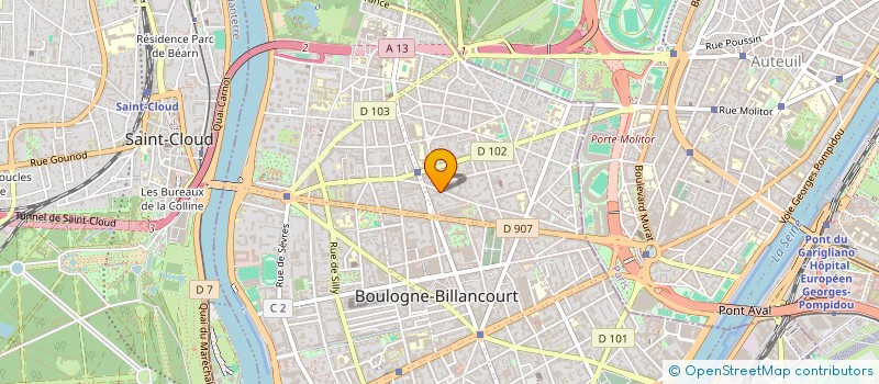 localisation de l'entreprise VBH INVEST à BOULOGNE-BILLANCOURT