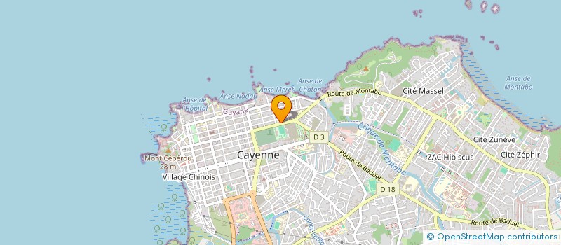 localisation de l'entreprise VBII  CAYENNE