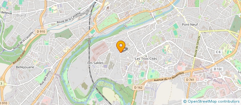 localisation de l'entreprise VBINV  POITIERS