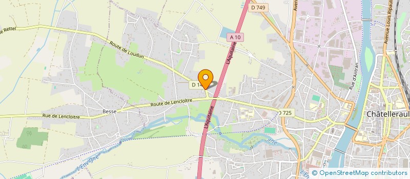 localisation de l'entreprise VBM EXPRESS à CHATELLERAULT