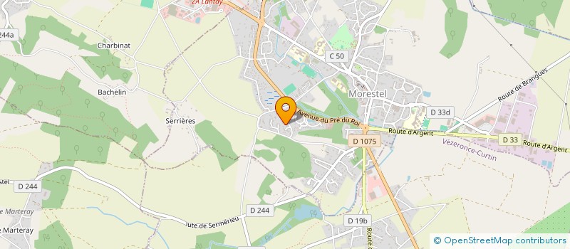 localisation de l'entreprise VBM ITALIENNE à MORESTEL