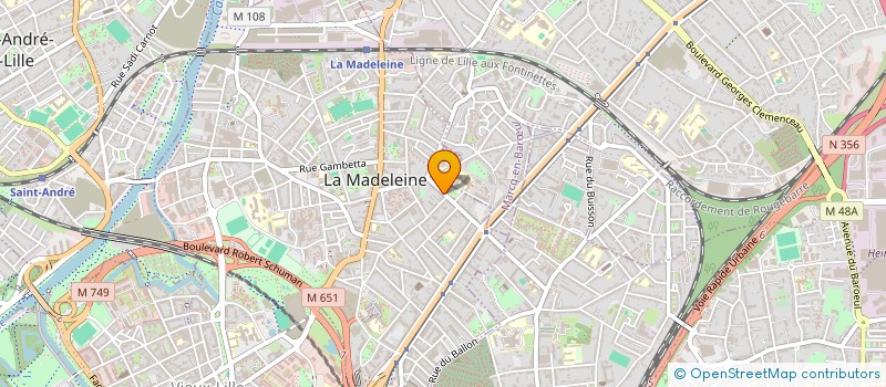 localisation de l'entreprise VBM ST GEORGES à LA MADELEINE