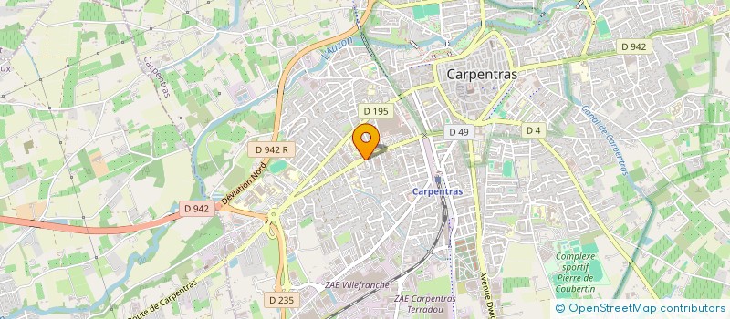 localisation de l'entreprise VBM (VERRE BOIS & METAL)  CARPENTRAS