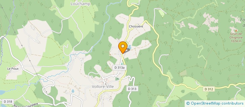 localisation de l'entreprise VBMH  VOLLORE-VILLE