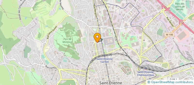 localisation de l'entreprise VBML CREATION à SAINT-ETIENNE