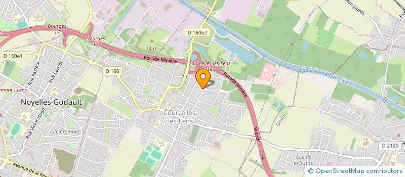 localisation de l'entreprise VBNB  COURCELLES-LES-LENS