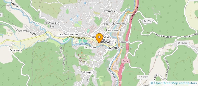 localisation de l'entreprise VBP DEVELOPPEMENT à LODEVE