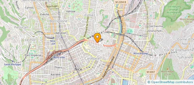 localisation de l'entreprise VBR INVEST à NICE