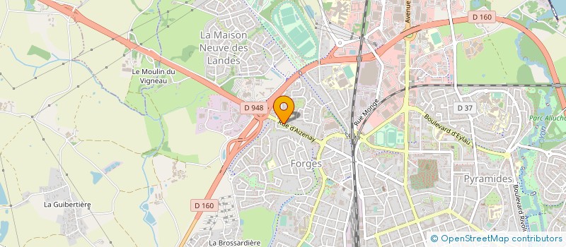 localisation de l'entreprise VBS DISTRIBUTION  LA ROCHE-SUR-YON